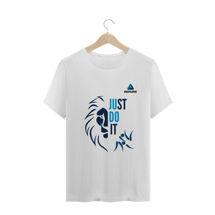 CAMISETA MASCULINA SAMURAI BRANCO JUST DO IT