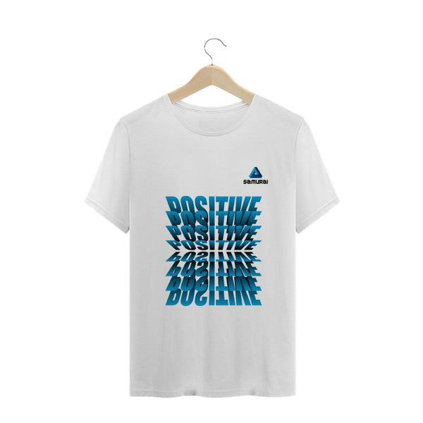CAMISETA MASCULINA SAMURAI BRANCO POSITIVE