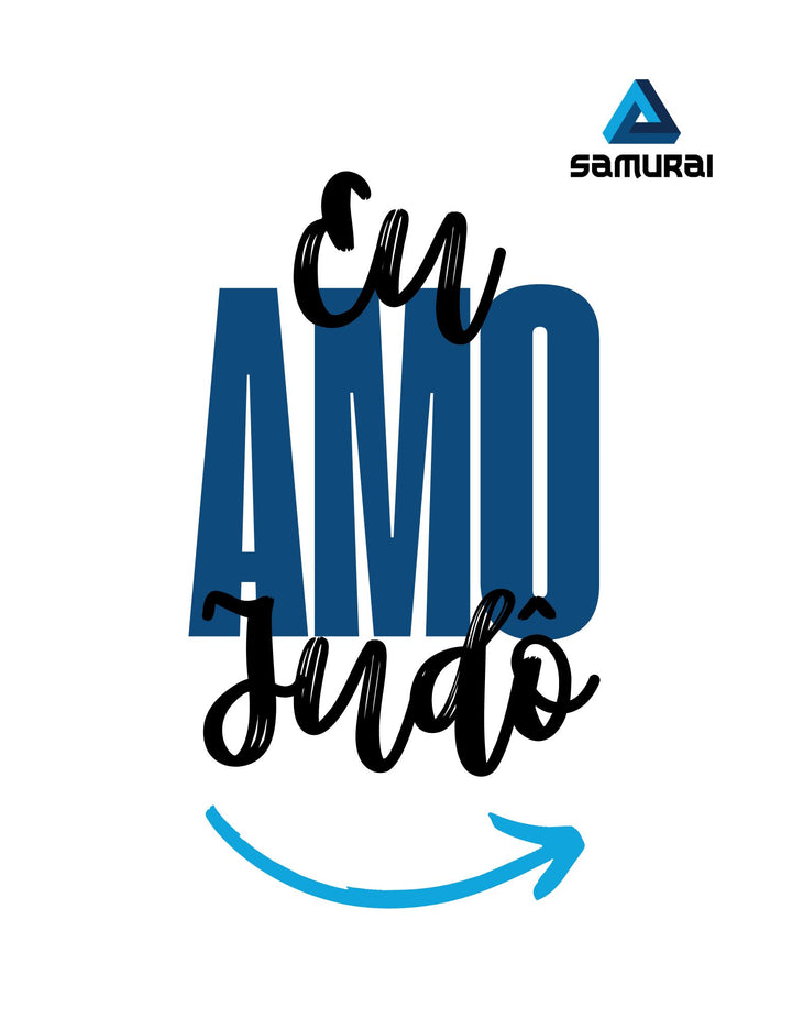 CAMISETA MASCULINA BRANCO SAMURAI AMOR DESIGN