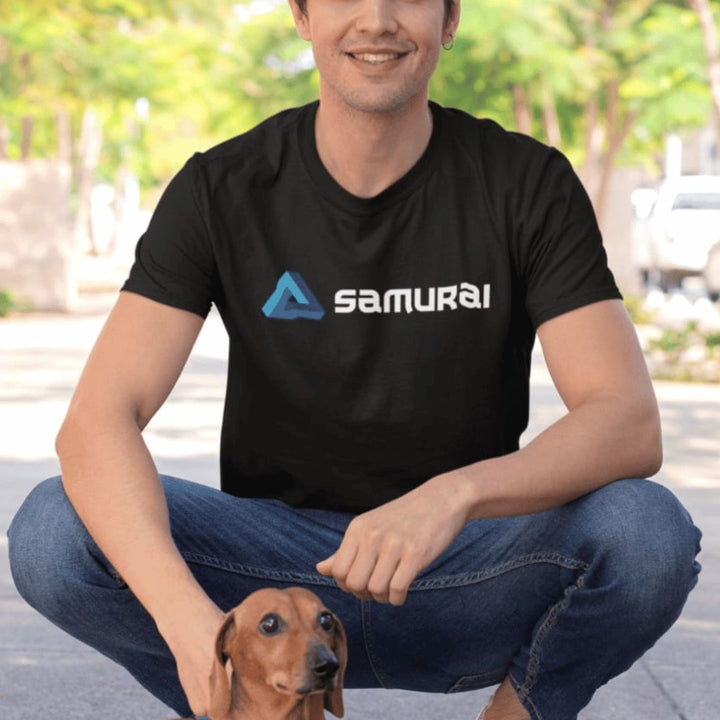CAMISETA MASCULINA SAMURAI PRETO PRO MODELO 2