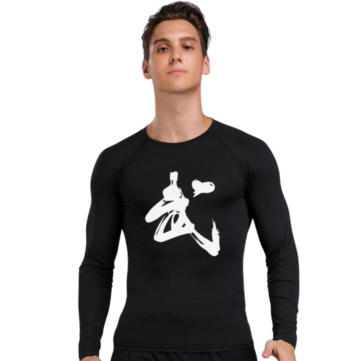 KIT-RASH-GUARD-BUSHIDO-PRETO-COM-CALÇA-TERMICA-SAMURAI