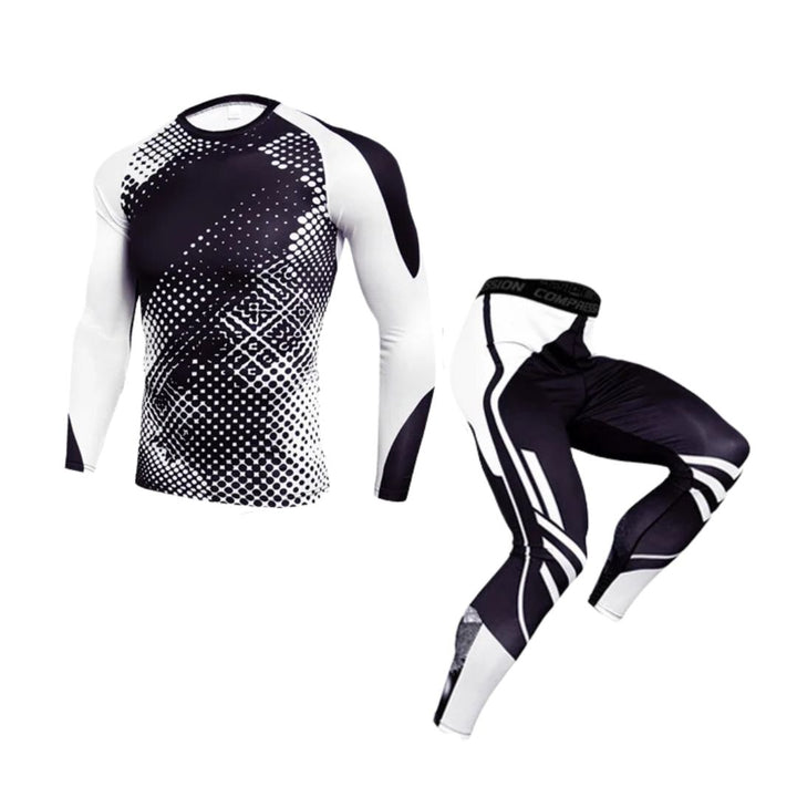 KIT-RASH-GUARD-FAST-BRANCO-COM-CALÇA-TERMICA-SAMURAI