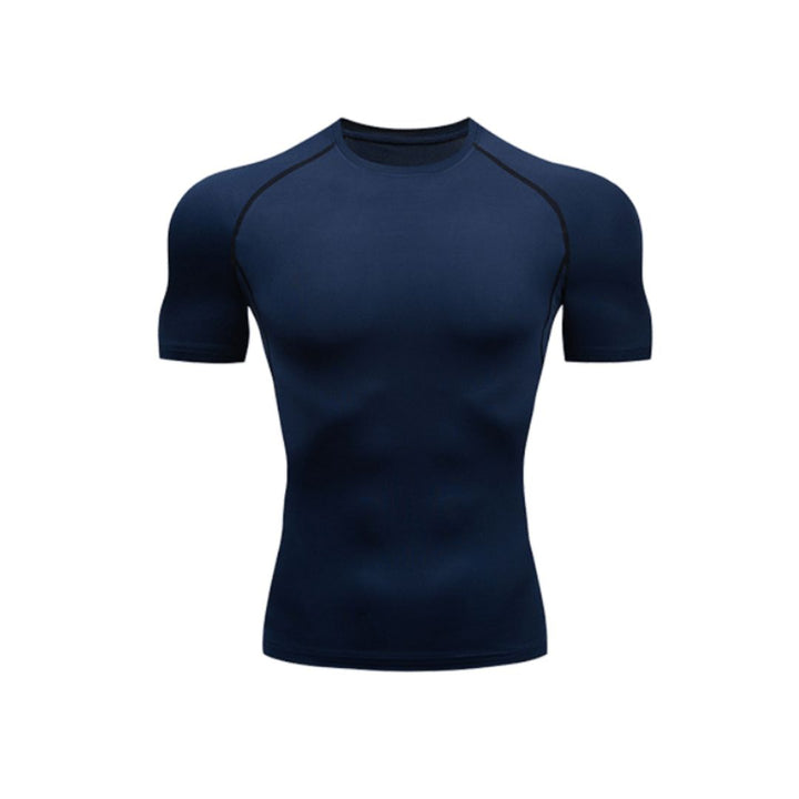 RASH-GUARD-PRO-COMBAT-MANGA-CURTA-AZUL