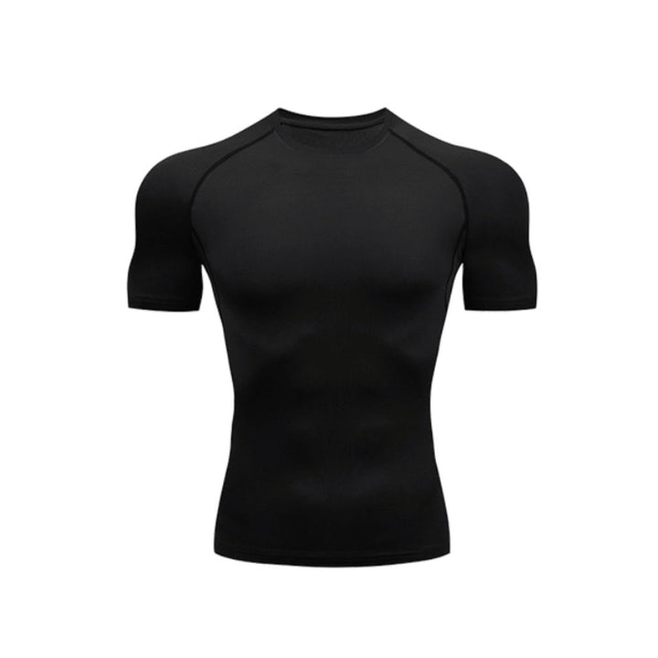 RASH-GUARD-PRO-COMBAT-MANGA-CURTA-PRETO